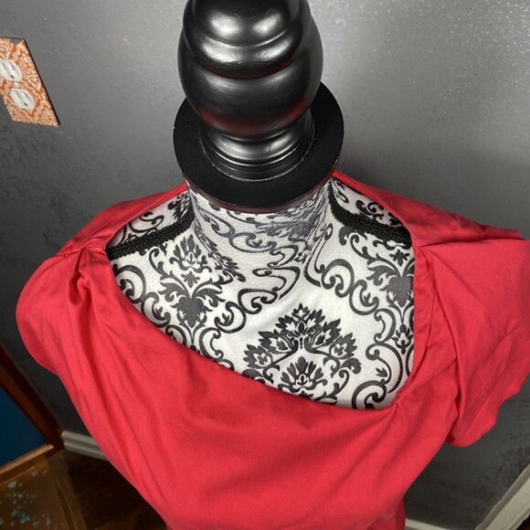 GAP Salmon Pink Tencel Cotton Dress – Asymmetric Neckline, Pockets, Size 6 - Picture 5 of 9